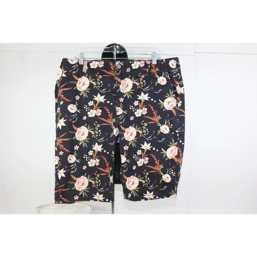 dip Floral print black shorts size 38